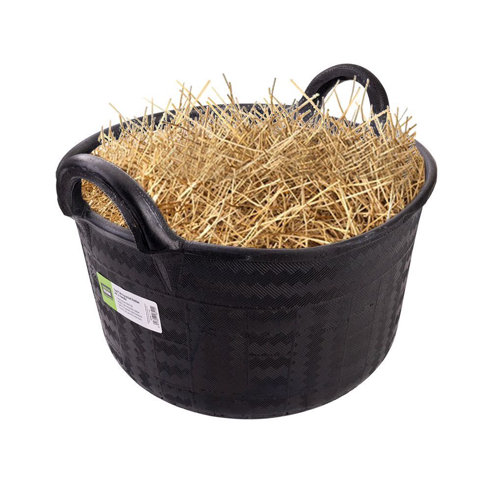 Recycled Rubber Feed Tubs with Handles