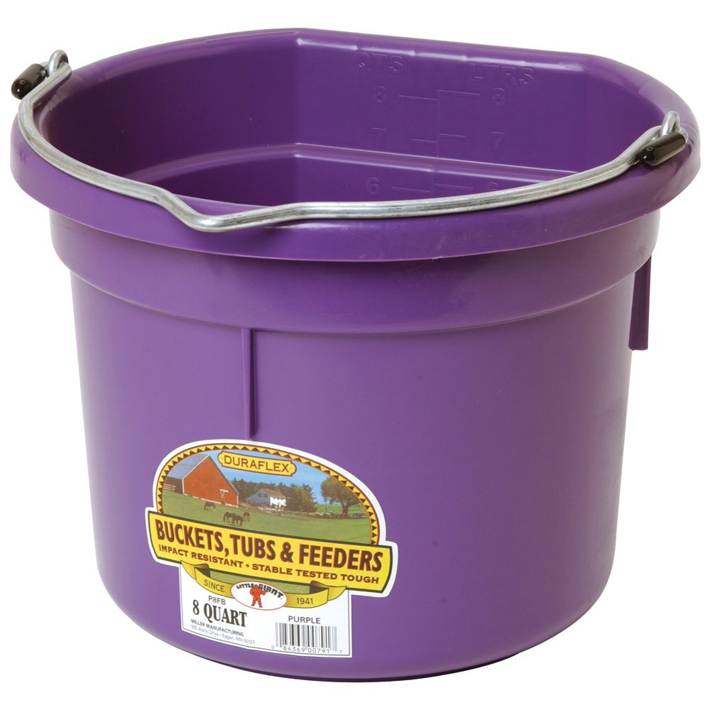 Feed Bucket Flat Back 19L Assorted Colours