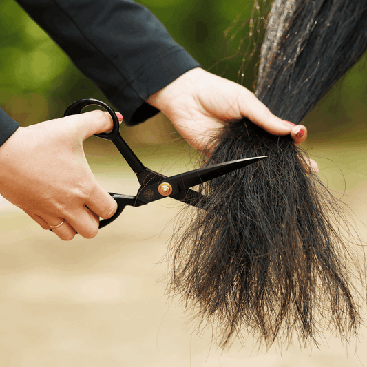 Hairy Pony Tail Trimming Scissors