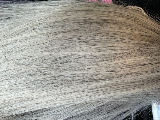 BEST Presented False Tail Standard Length - LIGHT GREY (Salt + Pepper)