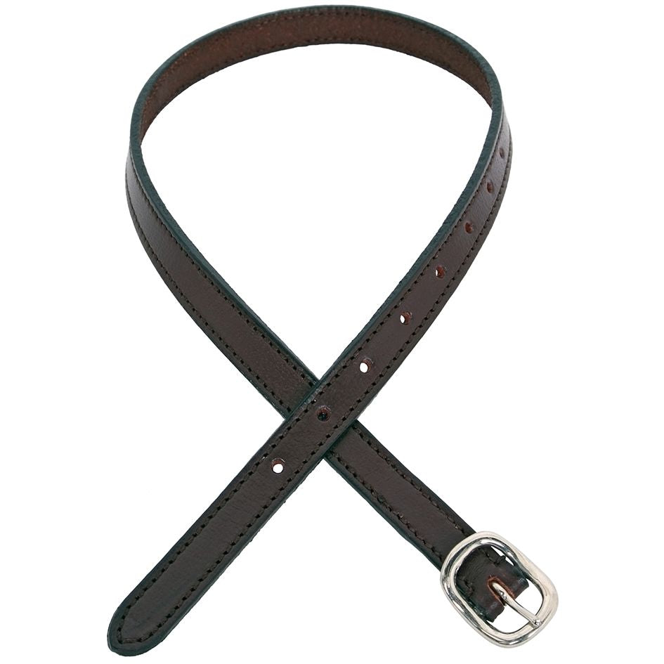 Cavallino Stitched Spur Straps 12mm Brown