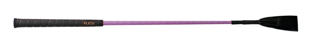 Fleck Rubber Grip Riding Whip - 60cm Lilac