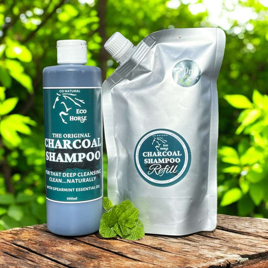 Eco Horse Refill Pouch Charcoal Shampoo