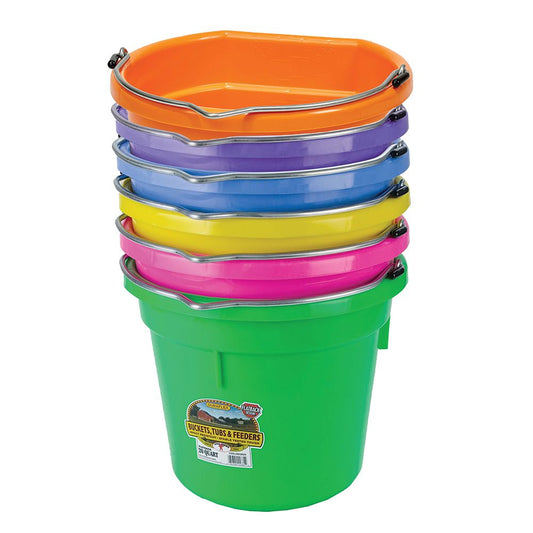 Feed Bucket Flat Back 8L - Assorted Colours