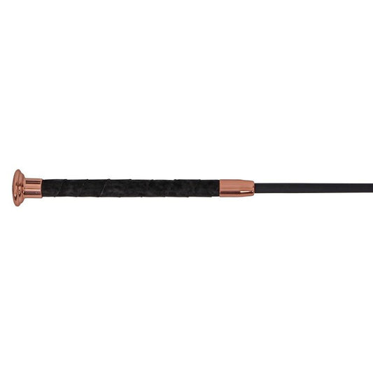 Fleck Silk Touch Dressage Whip Ultra Soft Grip - 120cm, Rose Gold