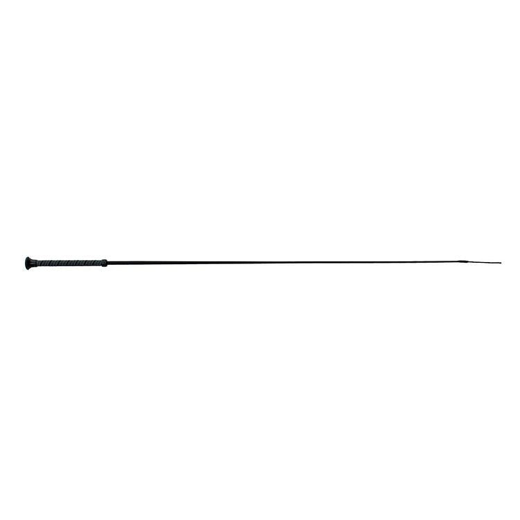 Fleck Dressage Whip Sure Grip Handle - Black, 120cm