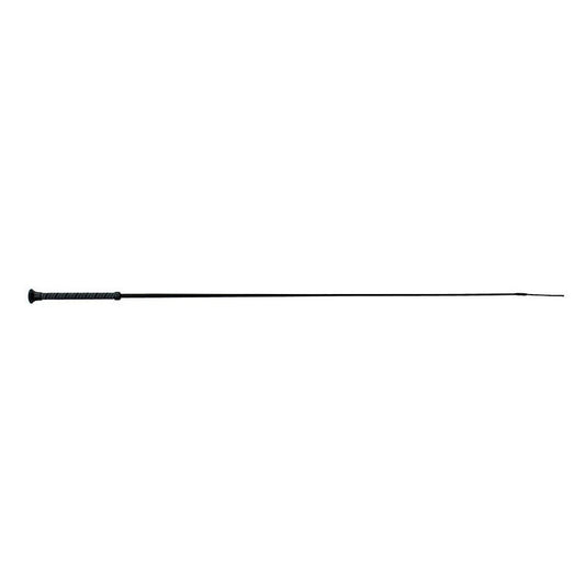 Fleck Dressage Whip Sure Grip Handle - Black, 120cm