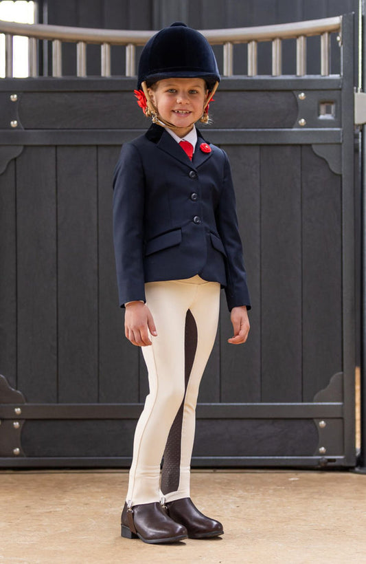 Bare Youth 2-Tone Competition Tights - Vanilla/Havana Brown