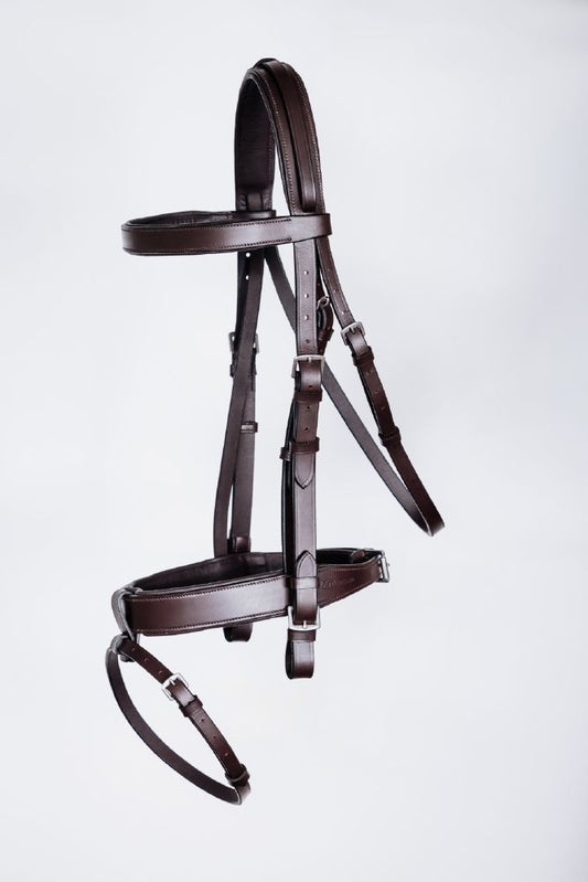 Platinum Signature Show Hunter Bridle - Brown