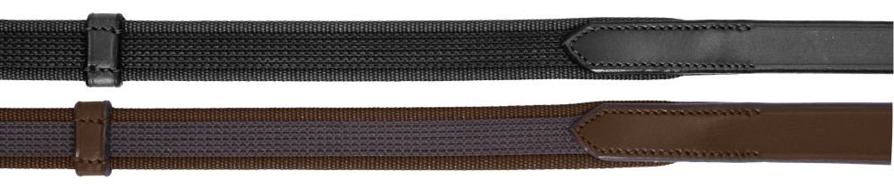 Platinum Sure Grip Reins - Brown