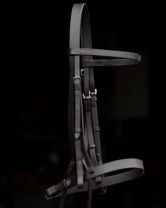 Cavallino Show Bridle - Brown