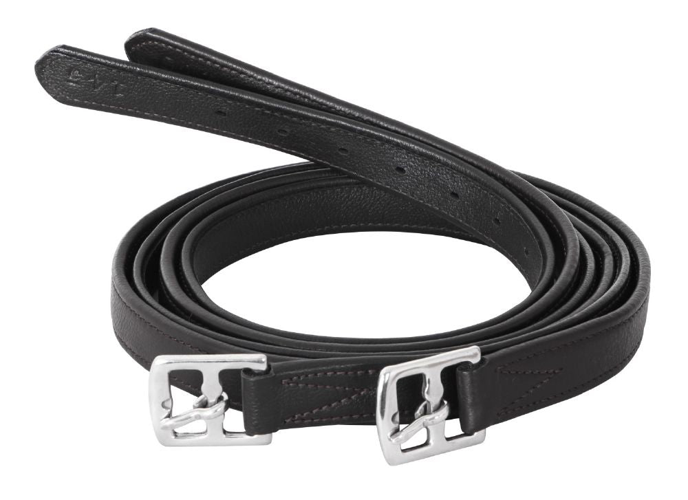 Cavallino Soft Stirrup Leathers  - Black