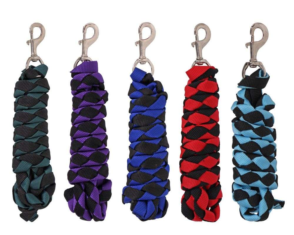 Flair Two Tone Plaited Lead Rope  Assorted