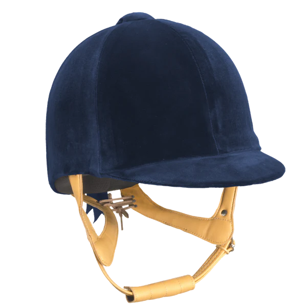 CPX Supreme Champion Velvet Helmet - Navy