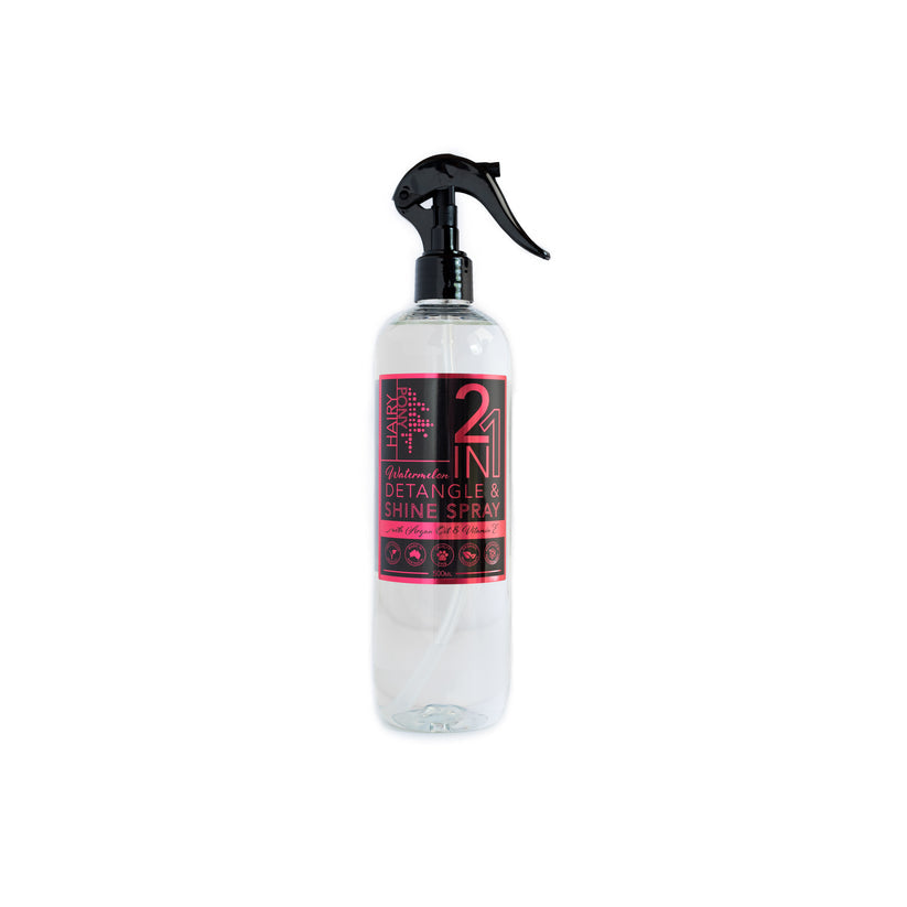 Hairy Pony 2 in 1 Detangle & Shine Spray Watermelon 500ml