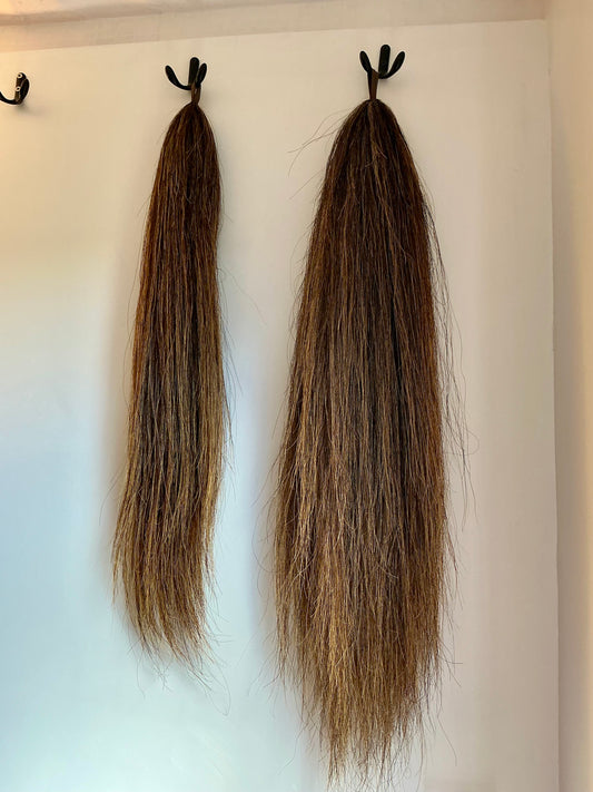 BEST Presented False Tail Standard Length - BLACK CHESTNUT & FLAXEN