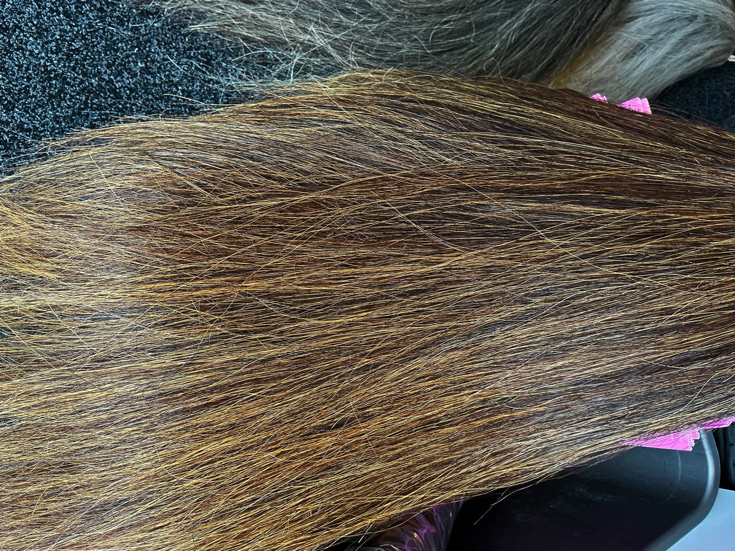 BEST Presented False Tail Standard Length - BLACK CHESTNUT & FLAXEN