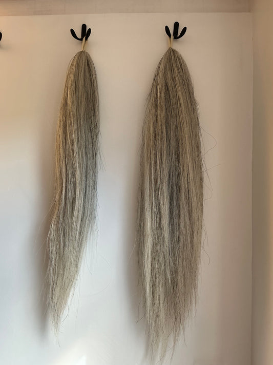 BEST Presented False Tail Standard Length - LIGHT GREY (Salt + Pepper)