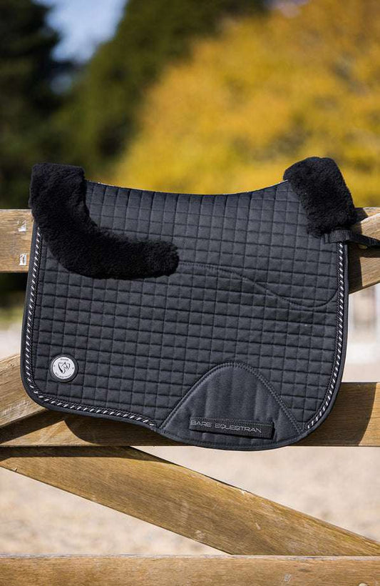BARE Deluxe Merino Saddle Pad - Dressage Black