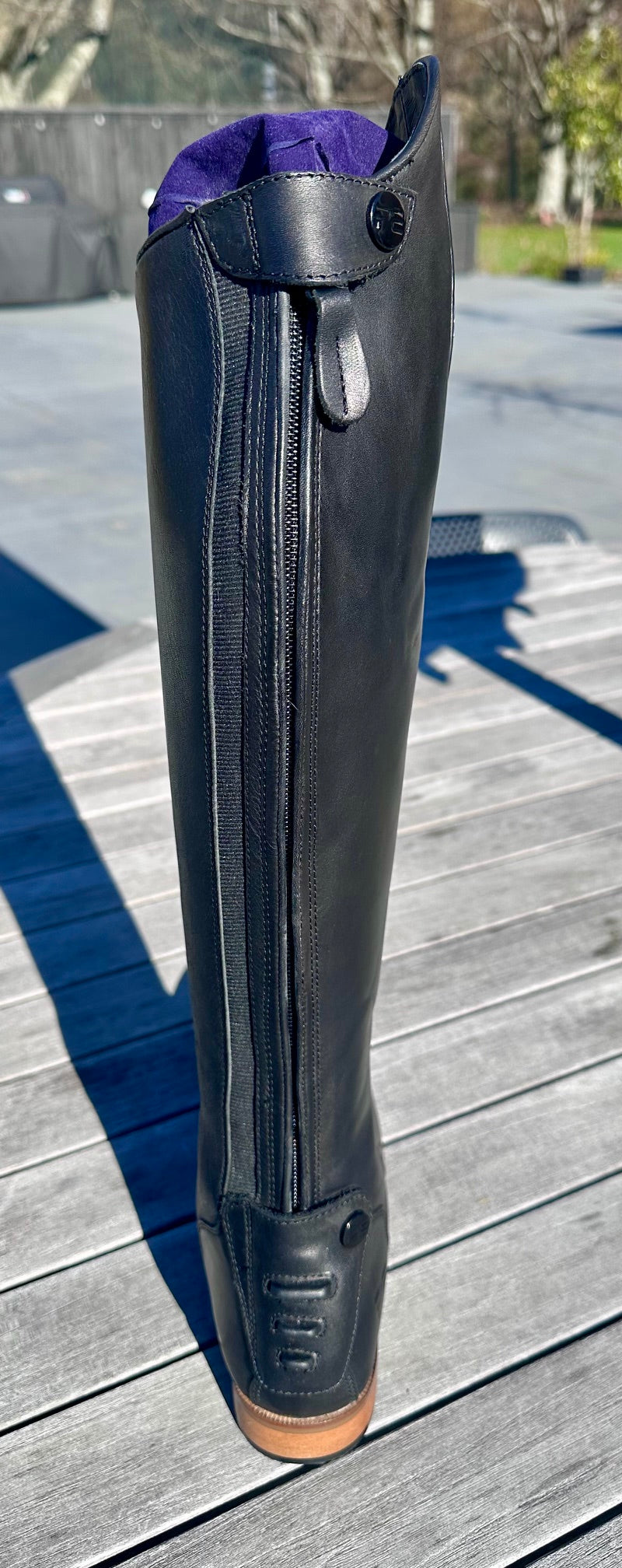 PE Black Leather Riding Boots 39 - BRAND NEW