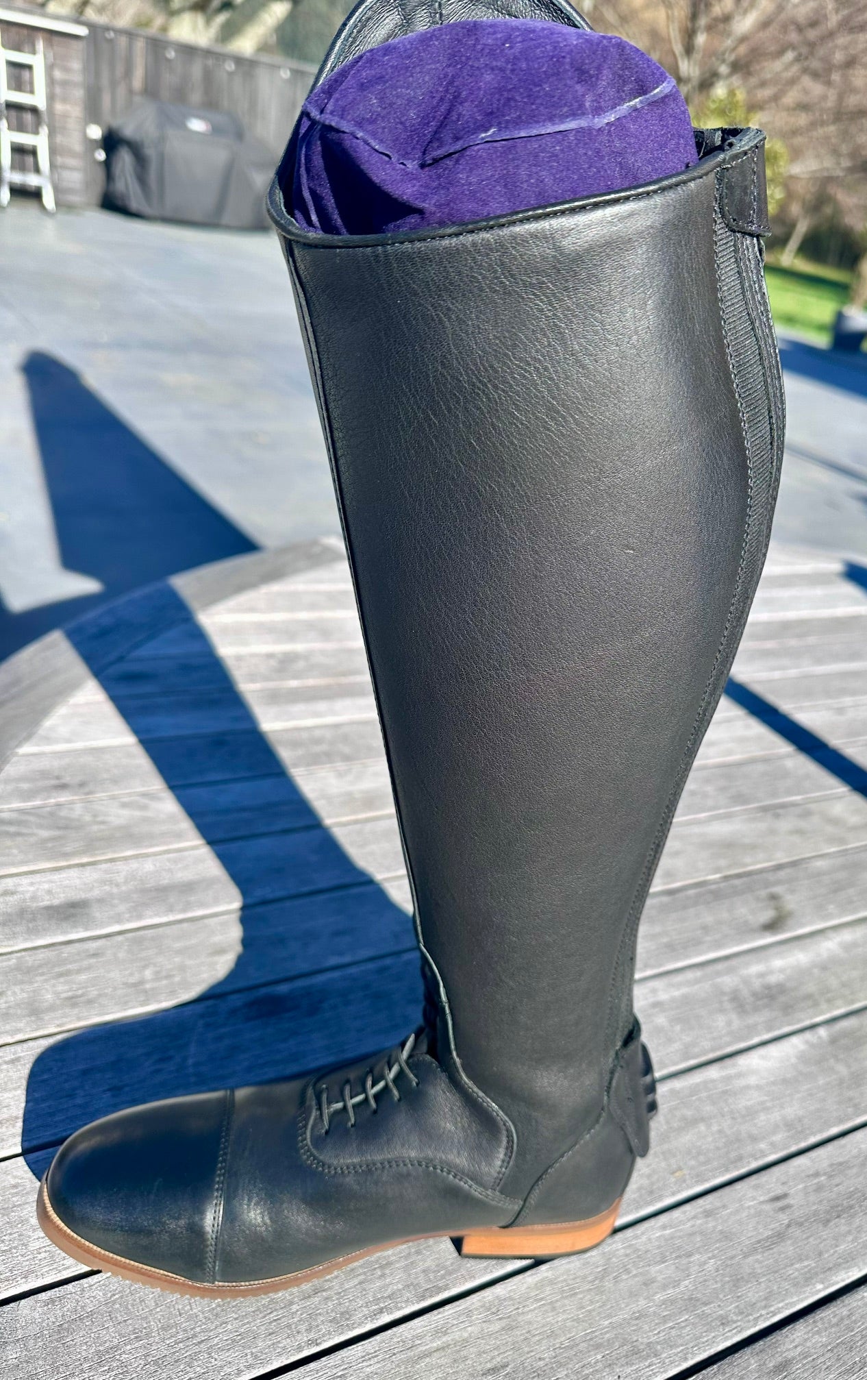 PE Black Leather Riding Boots 39 - BRAND NEW