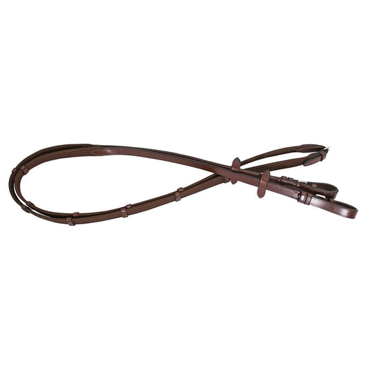 Platinum Web Reins - Brown