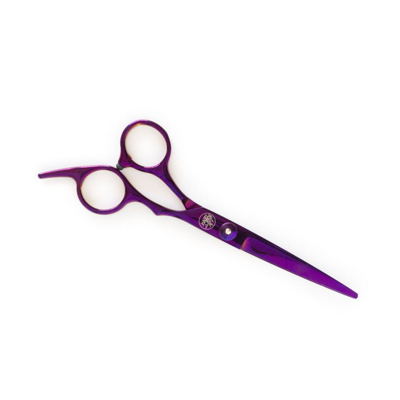 Hairy Pony  Horse Straight Scissors - Purple