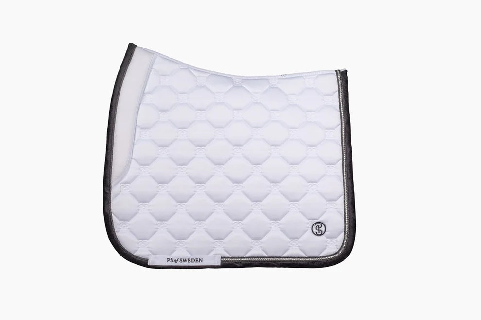 PSOS Dressage Pad Vintage Monogram - White