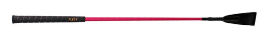 Fleck Rubber Grip Riding Whip - 60cm Pink