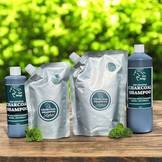 Eco Horse Refill Pouch Charcoal Shampoo