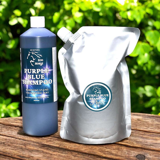 Eco Horse 1L Refill Pouch Purple Blue Shampoo